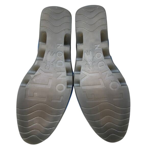 Fly London Women’s Piat Blue Open Toe Ankle Strap Sandal Size 38 US 7.5/8 - Picture 9 of 12